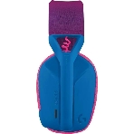 Гарнитура Logitech G435 синий/розовый, беспроводная, Bluetooth/USB, до 18 ч