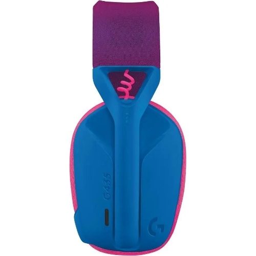 Гарнитура Logitech G435 синий/розовый, беспроводная, Bluetooth/USB, до 18 ч