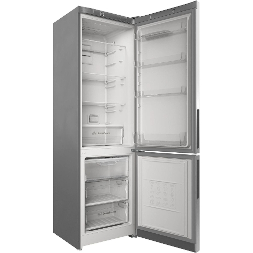 Холодильник Indesit ITS 4200 XB нержавеющая сталь, двухкамерный, 247/78л, морозилка снизу, No Frost
