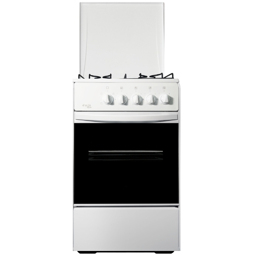 Плита газовая Лада Nova RG 24044 W белый, конфорок 4 газовых, духовка 50 л, 50 см x 85 см x 60 см