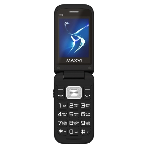 Мобильный телефон Maxvi E5 up черный