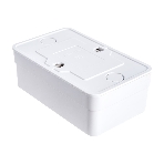 Розетка 2-м BOLLETO с заземл. накл. 7128 белый ASD/IN HOME 4680005959839