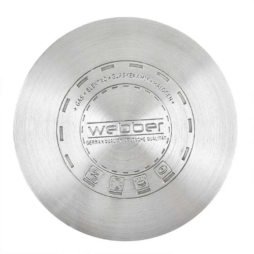Кастрюля WEBBER BE-157/2 из нержавеющей стали со стеклянной крышкой d=20; 3.5 л (12)