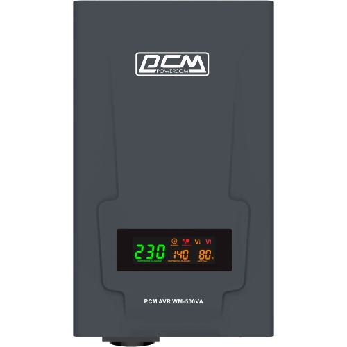 Стабилизатор напряжения Powercom WM-500VA 400Вт 500ВА графитовый