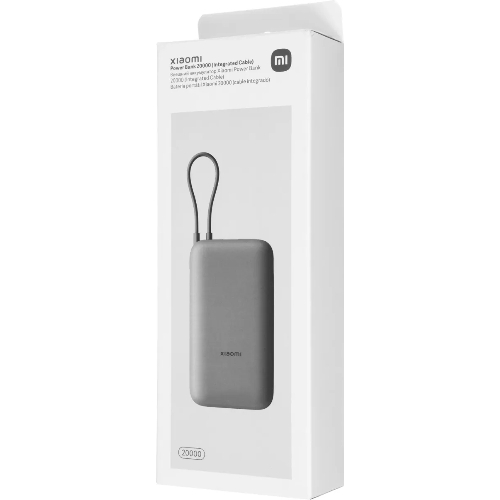Портативный аккумулятор Xiaomi BHR9740GL 20000mAh QC3.0/PD2.0 22.5W 3A USB-A/USB-C темно-серый
