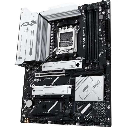 Материнская плата ASUS PRIME X870-P, AM5, AMD X870, 4xDDR5, 2xSATA, 4xM.2, 1xPCI-E 5.0 x16, 1xPCI-E 4.0 x16, 1xPCI-E x1, 1xHDMI, 2xUSB Type-C, 1x2.5Gb LAN, 4xUSB-A 3.2 Gen 1, 1xUSB 3.2 Gen 2, 3x3.5 мм, 7.1, ATX