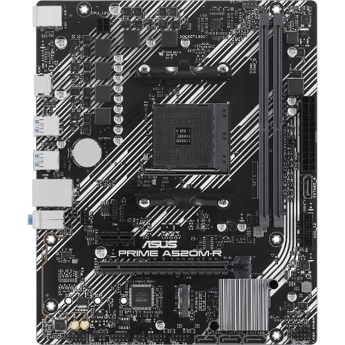 Материнская плата ASUS PRIME A520M-R, AM4, AMD A520, 2xDDR4, 4xSATA, 1xM.2, 1xPCIe 3.0 x16, 1xPCIe x1, 1xHDMI, 1x 1Gb LAN, 2xUSB-A 2.0, 4xUSB-A 3.2 Gen 1, 3x3.5 мм, 7.1, mATX
