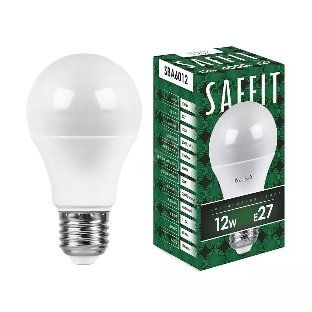 Лампа светодиодная SAFFIT SBA6012 (55008) 12Вт Е27 белый