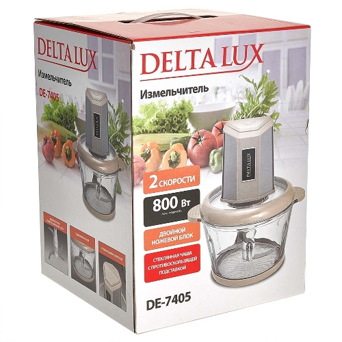 Измельчитель DELTA LUX DE-7405, бежевый