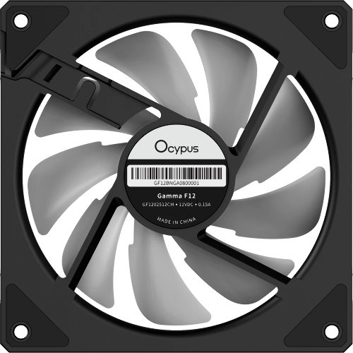 Вентилятор для корпуса Ocypus Gamma F12 ARGb REVERSE BLADE BK (Gamma-F12-BK1AM01X-GL)