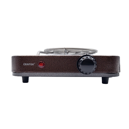 Плита настольная электрическая Centek CT-1508 Siberia коричневый, 1 кВт, ТЭН, конфорки - 1, эмаль, поворотные переключатели