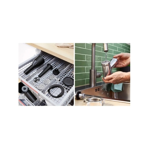 Мясорубка электрическая Bosch MFWS650B черный, 2100 Вт, 3.5 кг/мин, реверс, защита от перегрузки, насадки - 5