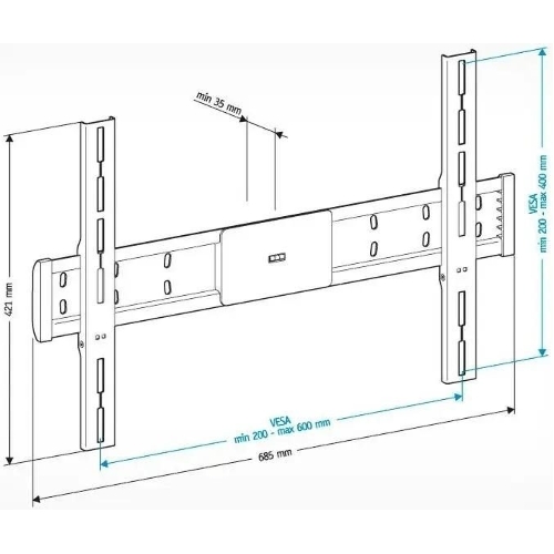 Кронштейн для телевизора Holder LCD-F6608 черный 42
