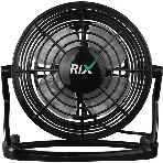 Вентилятор Rix RDF-1500USB чёрный, настольный, 2.5 Вт, 1 скорость, 10 см