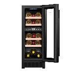 Винный шкаф Maunfeld MBWC-56D17 черный, 51 л, 2 отсека, 17 бут., класс G