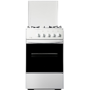 Плита газовая Лада Nova RG 24044 W белый, конфорок 4 газовых, духовка 50 л, 50 см x 85 см x 60 см