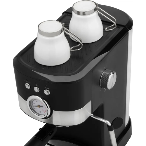Кофеварка рожковая Energy EN-256R (108169) черный, исп. кофе - молотый, 1,2 л, 1100 Вт, 15 бар