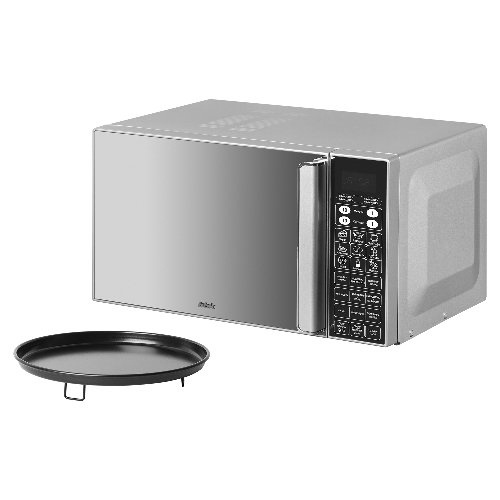 Микроволновая печь BBK 23MWC-982S/SB-M серебристый/черный, 23 л, 900 Вт, переключатели - сенсор