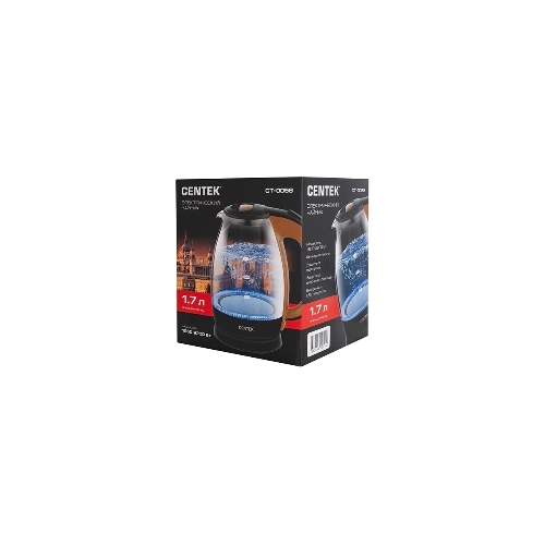 Чайник электрический Centek CT-0056 кофейно-бежевый, 1.7 л, 2200 Вт, (в уп. 6 шт)
