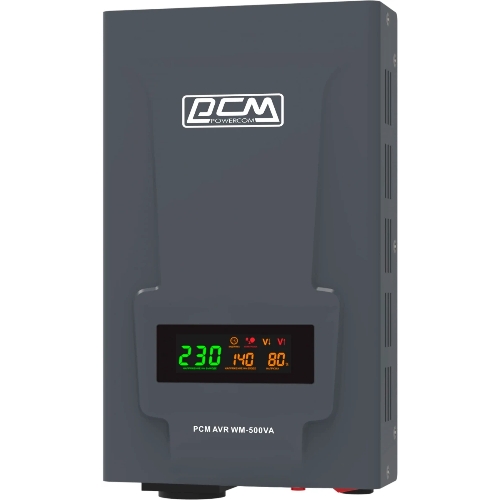 Стабилизатор напряжения Powercom WM-500VA 400Вт 500ВА графитовый
