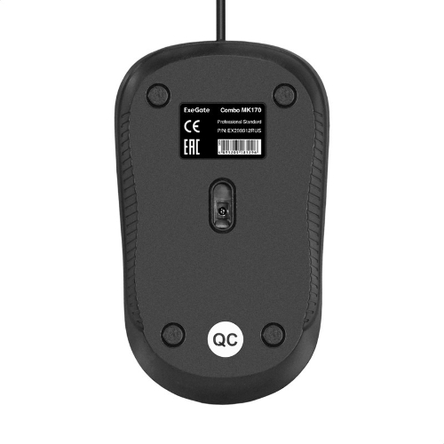 Комплект клавиатура+мышь ExeGate Professional Standard Combo MK170 проводной, USB, 1200 DPI, чёрный