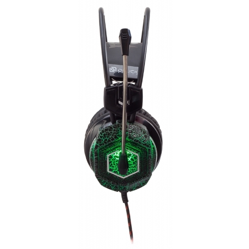 Гарнитура Oklick HS-L500G зелёный/чёрный, проводная, USB/3.5 мм