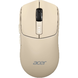 Мышь беспроводная Acer OMR312 бежевый, 3200 dpi, радиоканал, Bluetooth, USB, кнопки - 5