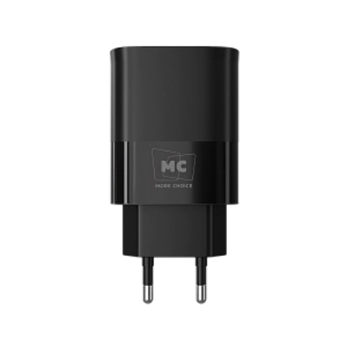 Сетевое зарядное устройство MORE CHOICE (4620202553416) NC09m 1USB 3.0A QC3.0 15W, черный