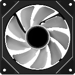 Вентилятор для корпуса Ocypus Gamma F12 ARGb REVERSE BLADE BK (Gamma-F12-BK1AM01X-GL)
