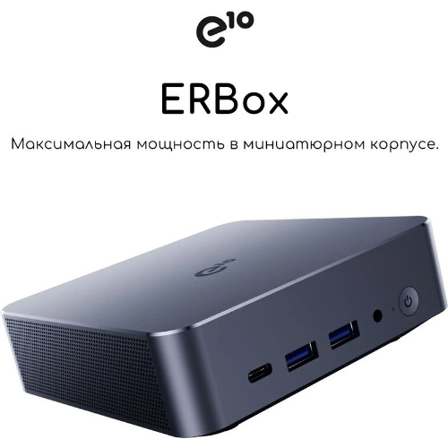Неттоп Acer Gadget E10 ERBox Ryzen 7 8745HS (3.8) 16Gb SSD512Gb UHDG Windows 11 Pro 2xGbitEth WiFi BT 120W черный (1747236)