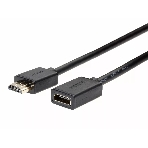 Кабель удлинительный HDMI-19M---HDMI-19F ver 2.0, 2m, TELECOM TCG235MF-2M