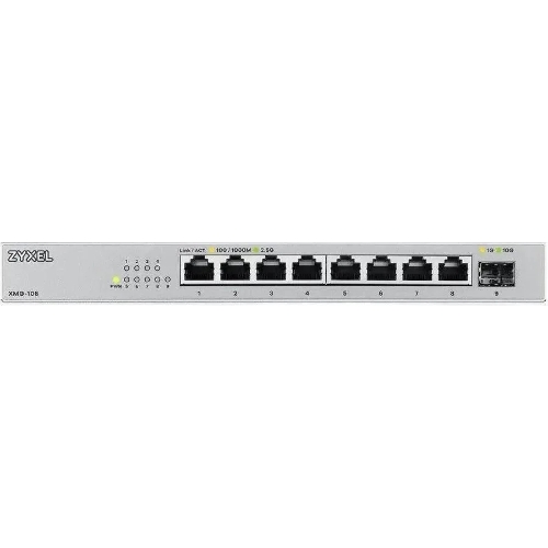 Коммутатор Zyxel XMG-108-ZZ0101F 8x2.5Гбит/с 1SFP+ неуправляемый
