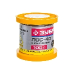 Припой Зубр 55451-100-10C ПОС 40 трубка с канифолью 100г 1мм