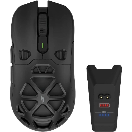 Мышь беспроводная Acer Nitro OMR404 черный, 6400 dpi, радиоканал, Bluetooth, USB, кнопки - 6
