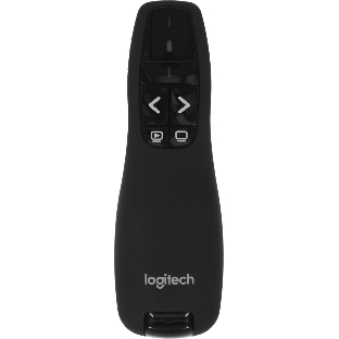 Презентер беспроводной Logitech R400 черный, радиоканал, USB, кнопки - 5