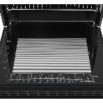 Шкаф духовой электрический Maunfeld AEOH60102B, 60л, дверца с 3 стеклами, черный