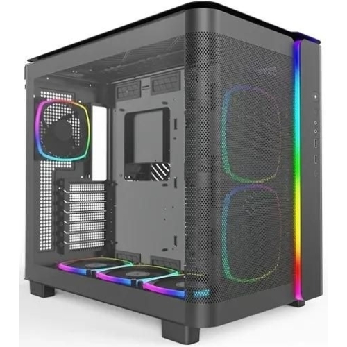 Компьютерный корпус Montech King 95 PRO черный без БП ATX 4x120мм 2x140мм 2xUSB3.0 1xUSB3.1 audio bott PSU