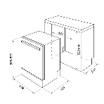 Встраиваемая посудомоечная машина HOMSair DW64E, серебристый, 59.8 см, 12 компл., 49 дБ, класс A++