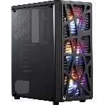 Компьютерный корпус Aerocool/Formula MANA черный без БП ATX 6x120мм 2xUSB 2.0 1xUSB 3.0 audio bott PSU