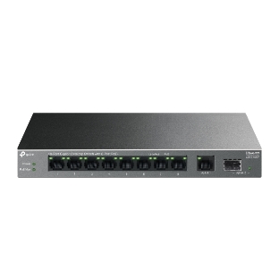 Коммутатор настольный TP-Link LS1210GP с 9 гигабитными портами (8 портов PoE+) и портом SFP