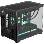 Компьютерный корпус AeroCool/Formula Crystal U2M Floe черный без БП mATX 1xUSB 3.0 1xUSB3.1 audio bott PSU
