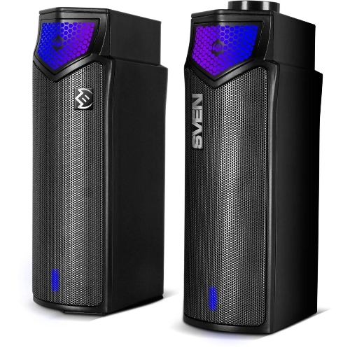 Саундбар мини SVEN SB-G1450, черный (10 Вт, питание USB, Bluetooth, подсветка)