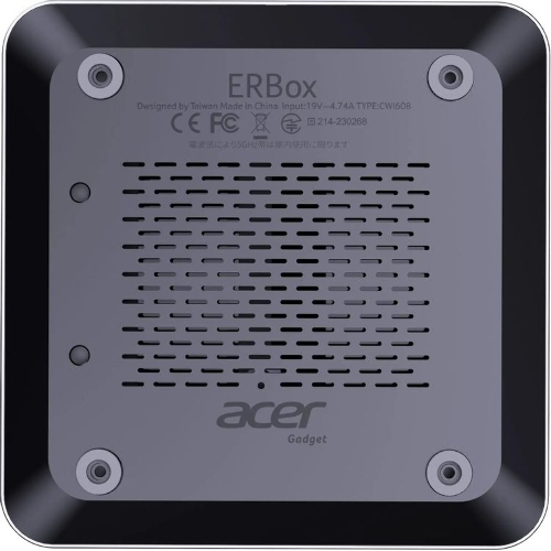 Неттоп Acer Gadget E10 ERBox Ryzen 7 8745HS (3.8) 16Gb SSD512Gb UHDG Windows 11 Pro 2xGbitEth WiFi BT 120W черный (1747236)