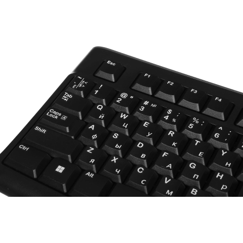 Комплект клавиатура+мышь Logitech MK120 проводной, USB, 1000 DPI, чёрный (неоригинальная гравировка)