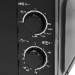 Микроволновая печь Sharp R-6000RK черный, 20 л, 800 Вт, переключатели - поворотный механизм