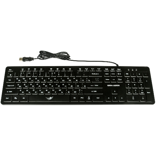 Комплект клавиатура+мышь Dialog Gan-Kata KMGK-1707U проводной, USB, 1600 DPI, чёрный