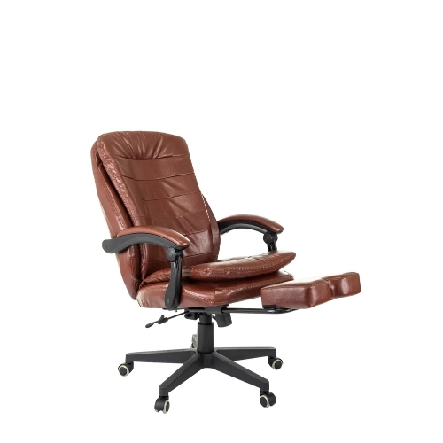Кресло Бюрократ T-9950MSG-F/BROWN-PU коричневый, экокожа