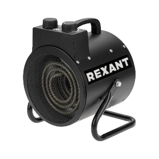 Пушка тепловая электрическая Rexant круглая, регулировка угла наклона, ТЭН, 3кВт