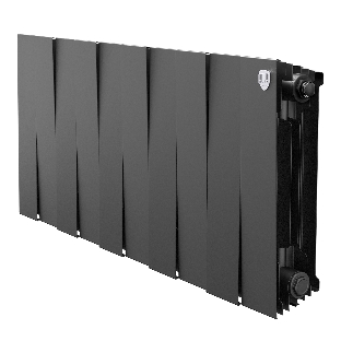 Радиатор биметаллический Royal Thermo PianoForte 300 черный - 10 секц.