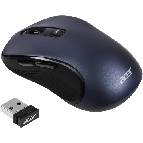 Мышь беспроводная Acer OMR306 черный/серый, 1600 dpi, радиоканал, USB, кнопки - 6